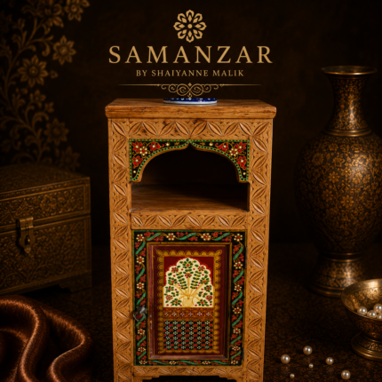 Handcrafted Sindhi Wooden Storage Cabinet