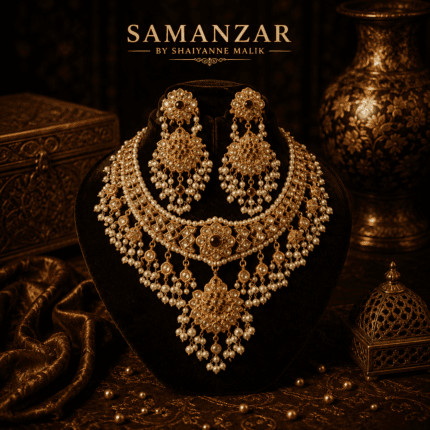 Kundan Pearl Necklace Set